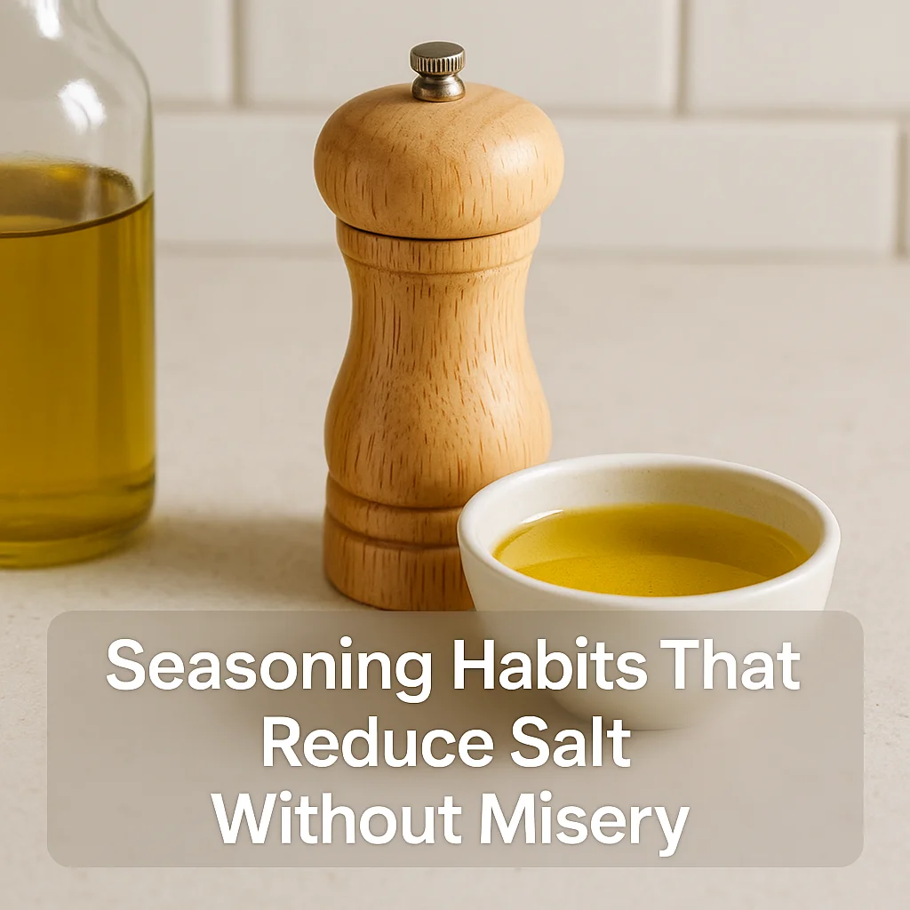 Seasoning Habits That Reduce Salt Without Misery