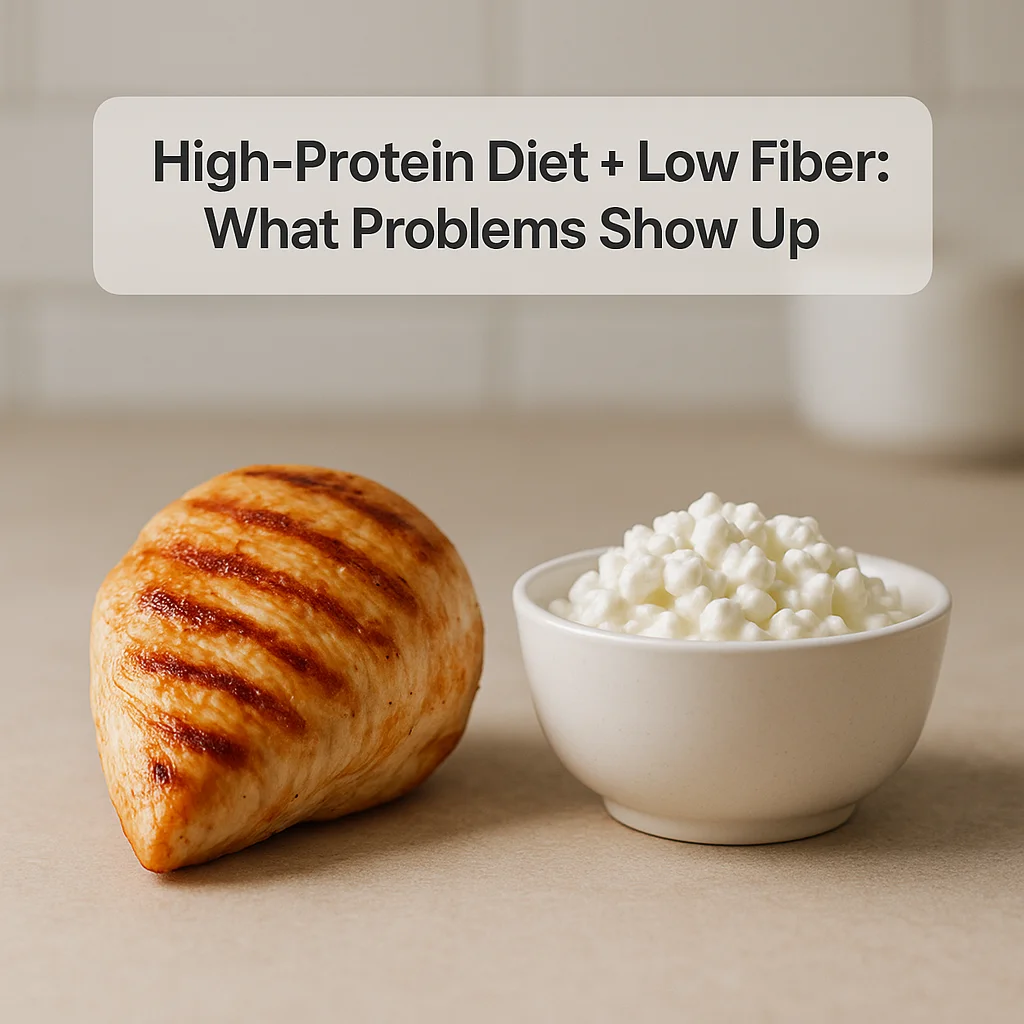 High-Protein Diet + Low Fiber: What Problems Show Up