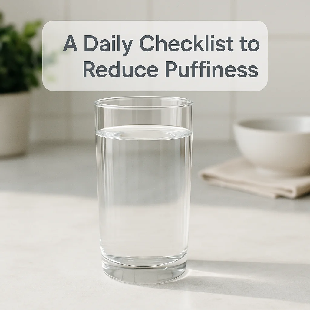 A Daily Checklist to Reduce Puffiness