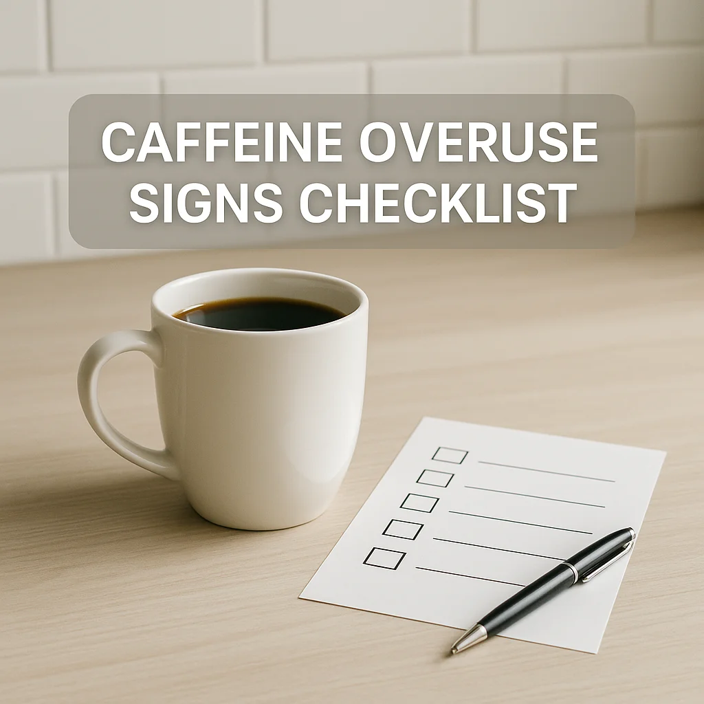 Caffeine Overuse Signs Checklist