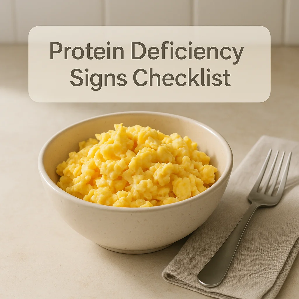 Protein Deficiency Signs Checklist