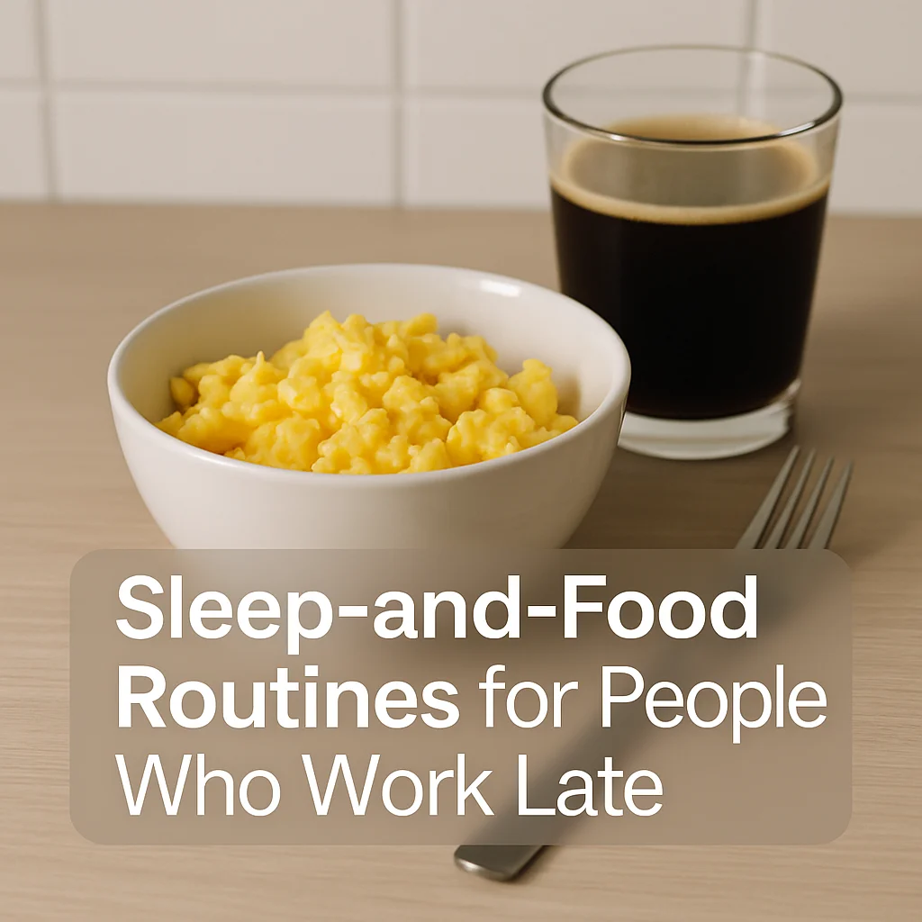 Sleep-and-Food Routines for People Who Work Late
