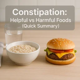Constipation Foods Summary